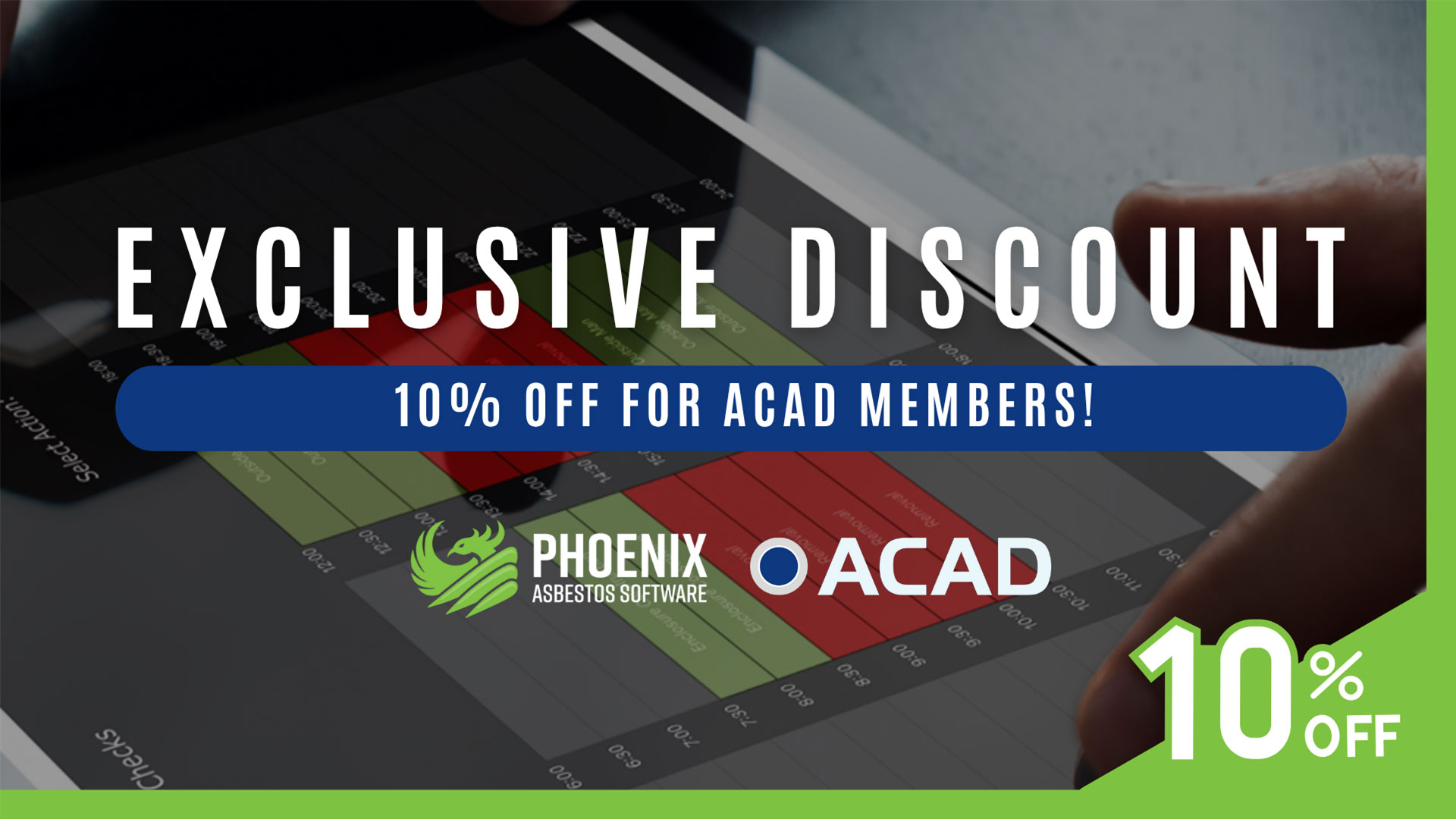 acad-discount Exclusive Phoenix Asbestos Software x ACAD Discount Poster